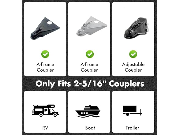 Kukoofyer Trailer Lock 2-5/16" Coupler