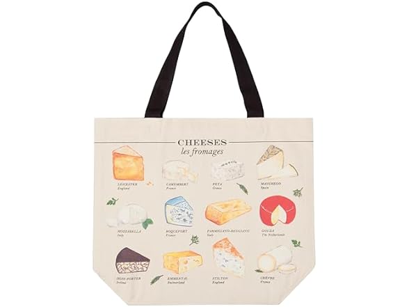 Now Designs Cheeses Cotton Tote