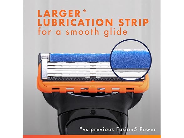 Gillette Fusion5 Power Razor Refills for Men, 6 Count
