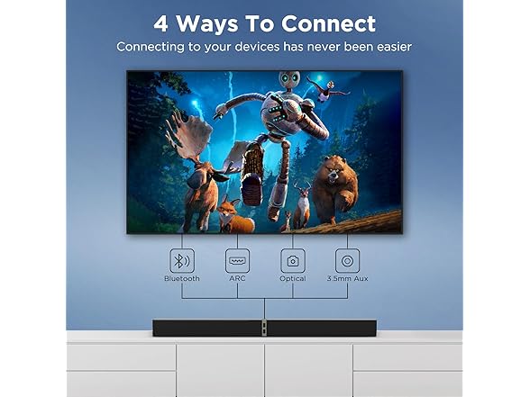 MZEIBO 2 in 1 Sound Bars