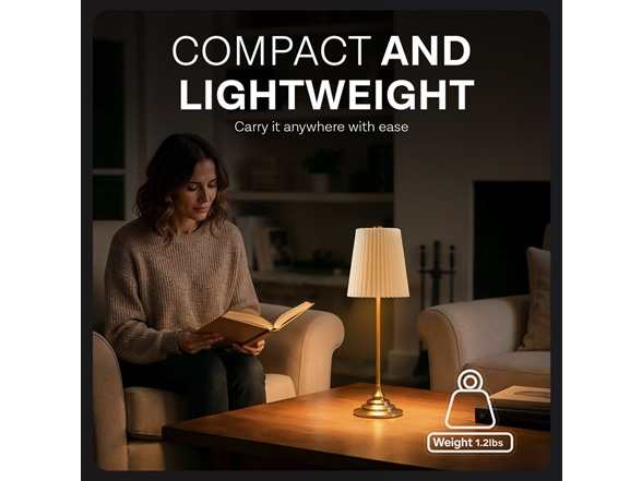 Bell+Howell Pleated Shade Lamp