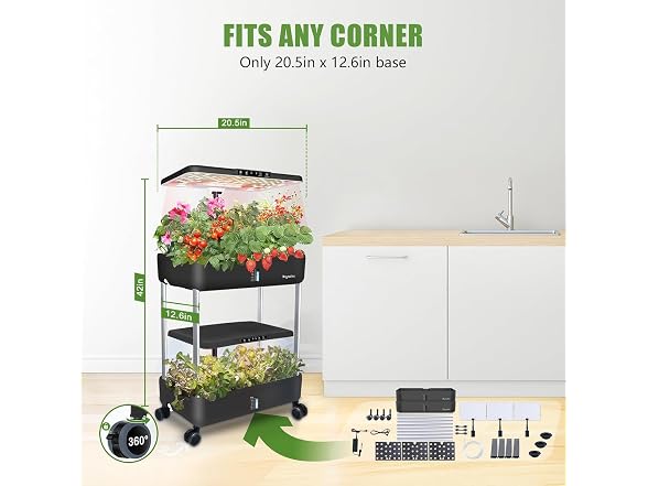 DRYADES 44 Pod Hydroponic Indoor Garden
