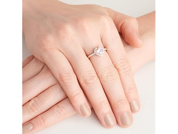 Amazon Essentials 18 Karat Rose 18K Gold Over Ring