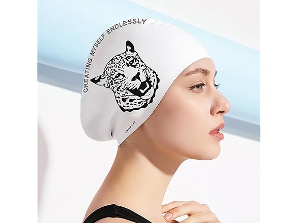 WATERTIME Leopard Swim Cap
