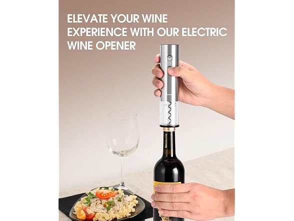 Electric Wine Opener Set 6-in-1 w/ Stand