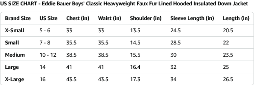 Eddie Bauer Boys Heavyweight FauxFur Lined Down Jacket (XS) - Gallery 8