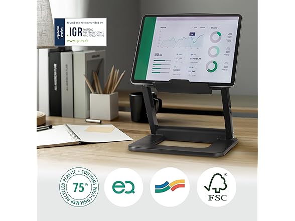 Kensington SmartFit EQ Adjustable Laptop Stand for Desk