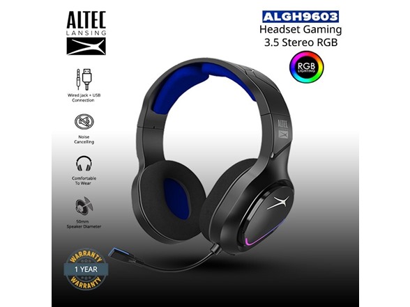 Altec Lansing ALGH9603 LED Wired Gaming Headset