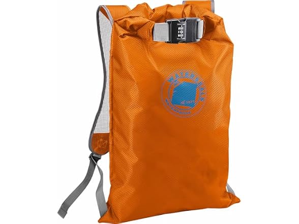 Lewis N. Clark WaterSeals Locking Backpack Orange
