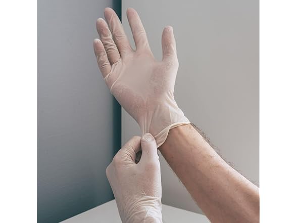 100CT Shamrock Vinyl Medical Clear Disposable Gloves, XL