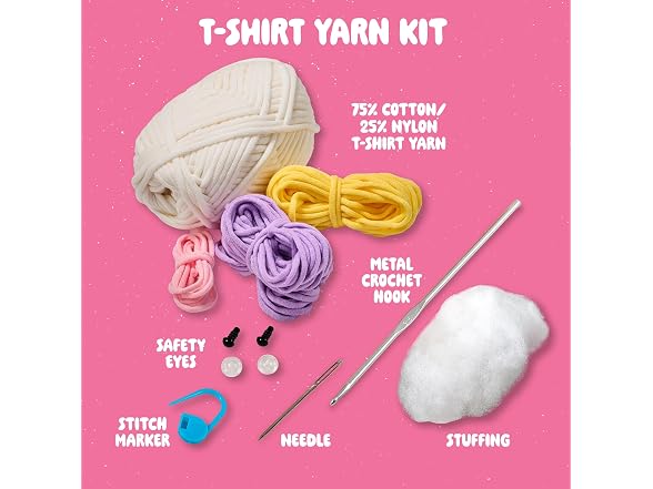 Bucilla, Complete Crochet Kit, Cammie the Unicorn, 5"