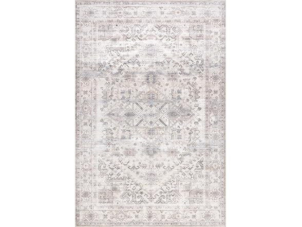 Nuloom Splashguard Kaleen Rug 5x8 Grey