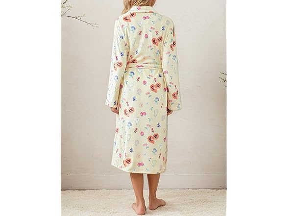 Yellow Fruit Bathrobe Womens
