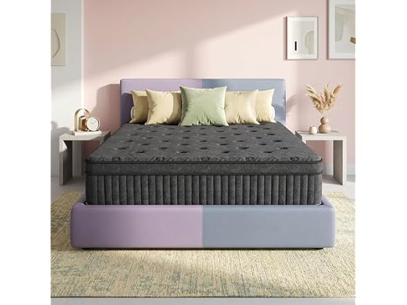 inight King Luxury Hybrid Mattress, 12 Inch Euro Top
