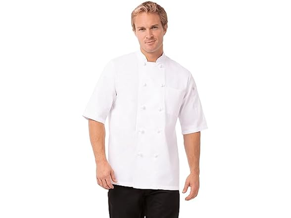 Chef Works Men's Tivoli Chef Coat (L)