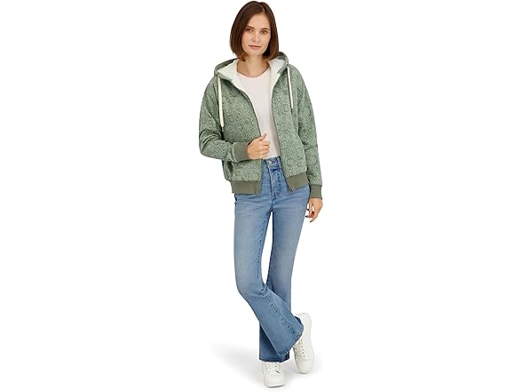 Billabong Womens Full Zip Oversized Sherpa Hoodie