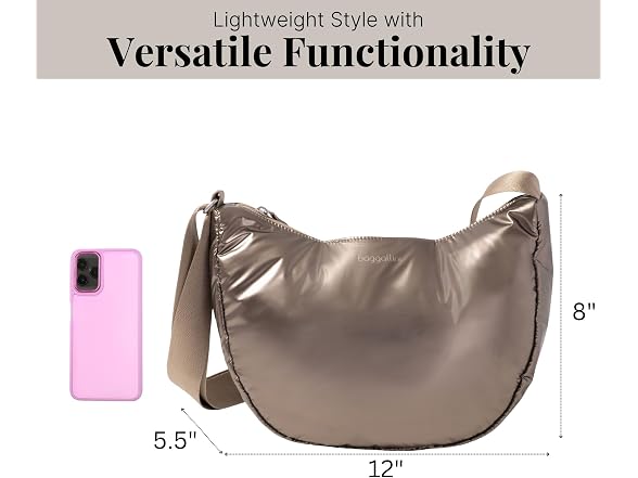 Baggallini Swift Crescent Crossbody Bag