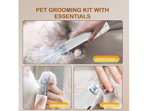 Dog Grooming Vacuum, Dog Grooming Kit with P