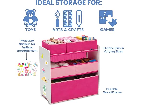 Delta Children 6 Bin Toy Organizer