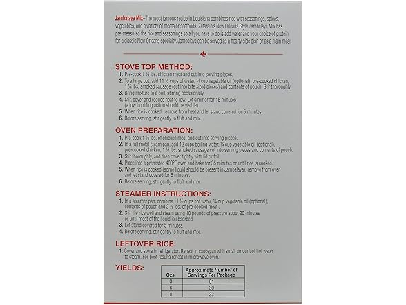 Zatarain's Jambalaya Mix, 40 oz