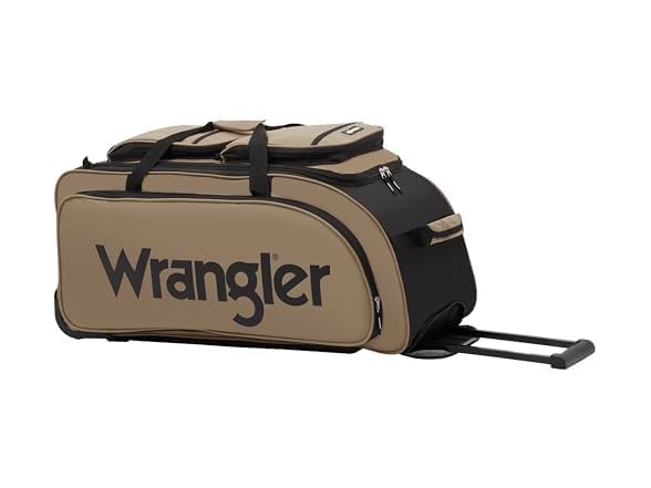 Wrangler Wesley Rolling Duffel Bag - Tannin