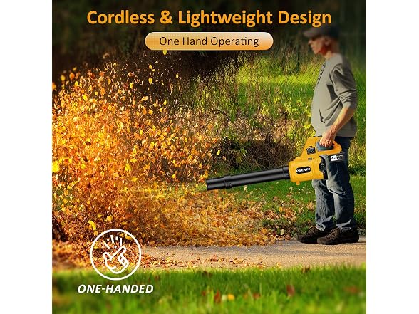 PILENTO Lightweight 20V Cordless Leaf Blower