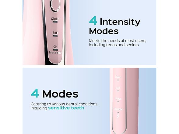 COSLUS Portable Water Flosser with Electric Toothbrush