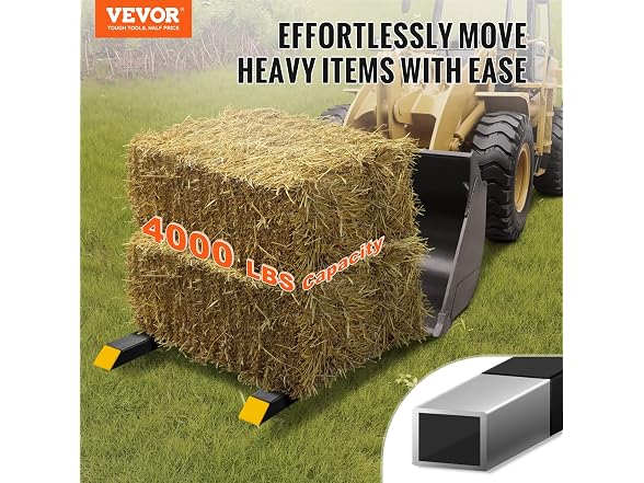 Pallet Forks, 4000 lbs Clamp on Pallet Forks