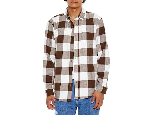 Forever 21 (S) Flannel Shirt Brown