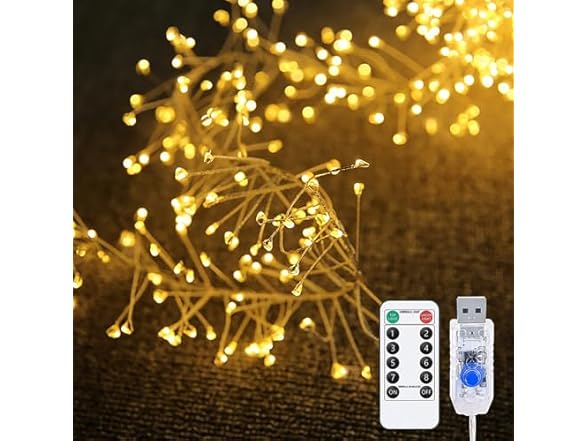 YUANYUYING 10Ft Fairy Lights with Remote