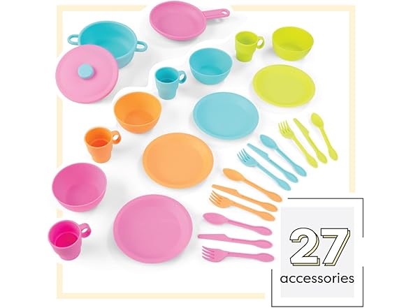KidKraft 27-Piece Bright Cookware Set