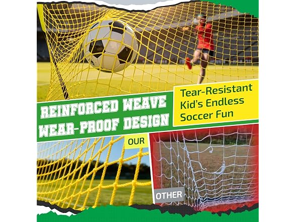 Happy Jump 7x5 Portable Soccer Goal Net