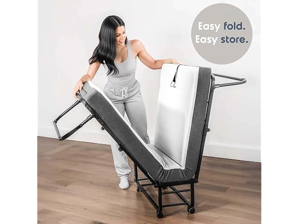 Nestl Folding Bed with 5" Luxury Memory Foam Mattress
