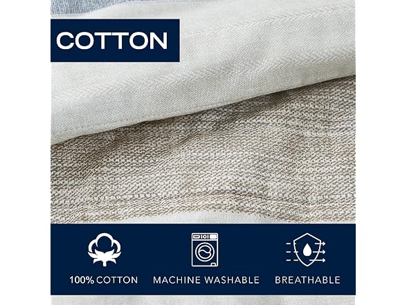 Nautica Reversible Twin Quilt Set