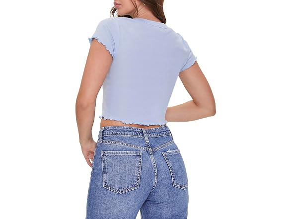 Forever 21 (S) Cherry Graphic Cropped Tee