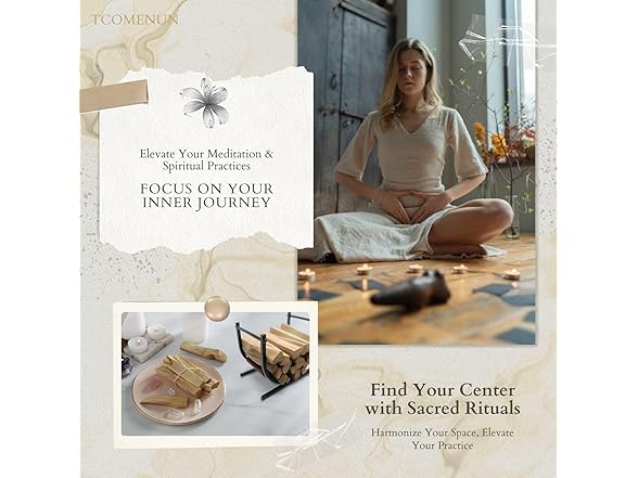 Tcomenun Palo Santo Holder - Metal Stand