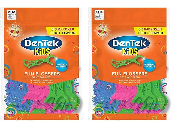 DenTek Kids Flossers 75ct 2pk