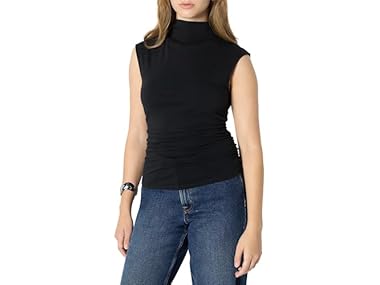 $5.99, Was $14.90, 59% Off! Amazon Essentials Women Slim-Fit Sleeveless High-Neck Top dealfomo