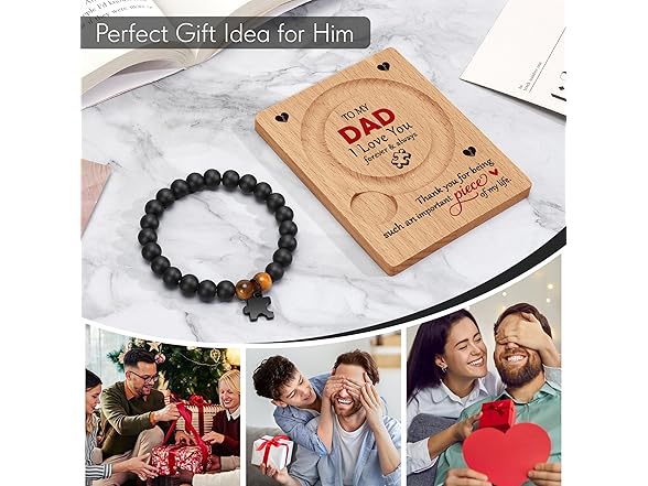 WZHENAINI Gifts for Dad Bracelet