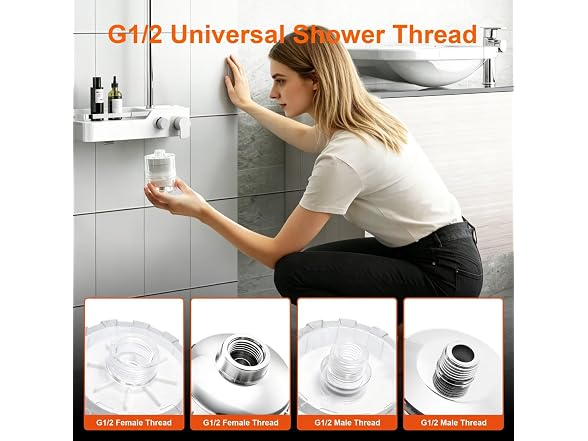 BBLIFE NSF Tested Transparent Shower Filter