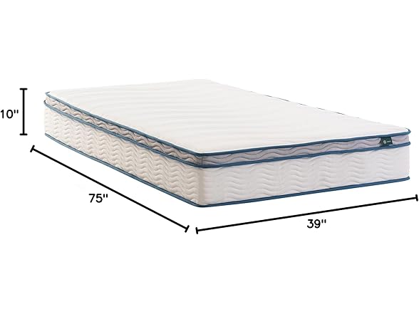 ZINUS 10" (New Version) Spring Sensation Hybrid Twin Mattress