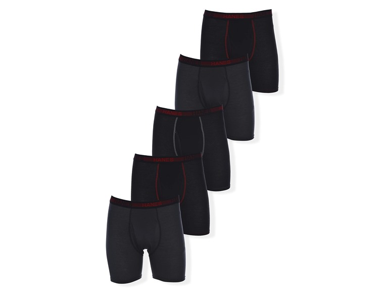 Hanes Men's Boxer Briefs 5-Pack - Sport, Breathable Mesh Comfort Cool FreshIQ Lightweight