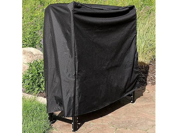 Sunnydaze 4Ft Firewood Log Rack Cover