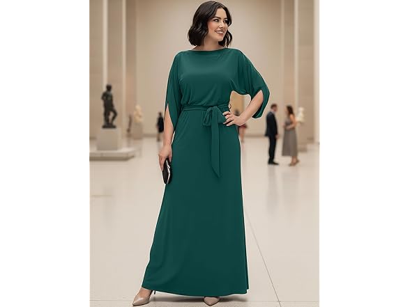 KOH KOH Women (XL) Long Flowy Casual Short Dress