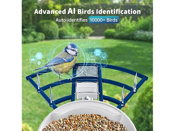 NAVFS AI Smart Bird Feeder | 2K | 2.4Ghz