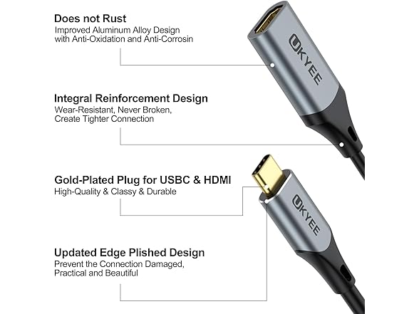 UKYEE USBC to HDMI Adapter 2 Pack
