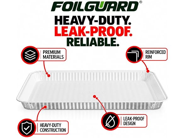 FoilGuard Half Cookie Sheet Aluminum Pans
