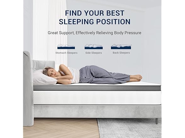 Avenco 14" Queen Mattress in a Box, Medium Firm