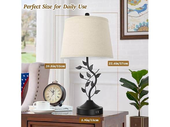 Barith Leaf Table Lamp Set of 2