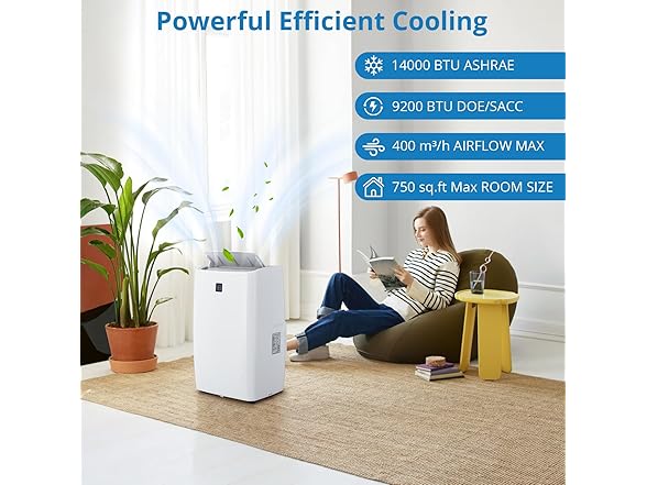 PioneerWorks 14000 BTU Portable Air Conditioner